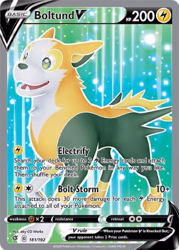 Boltund V (Full Art) (181/192), Rebel Clash — Pokémon card price