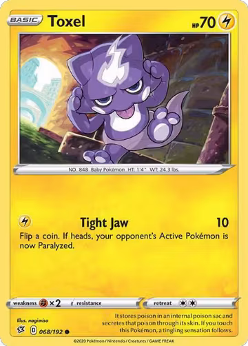 Toxel (068/192), Rebel Clash — Pokémon card price