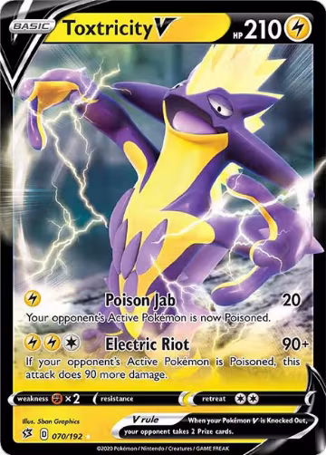 Toxtricity V (070/192), Rebel Clash — Pokémon card price