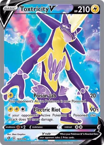 Toxtricity V (Full Art) (182/192), Rebel Clash — Pokémon card price
