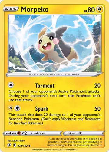 Morpeko (073/192), Rebel Clash — Pokémon card price