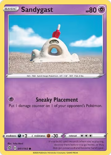 Sandygast (081/192), Rebel Clash — Pokémon card price