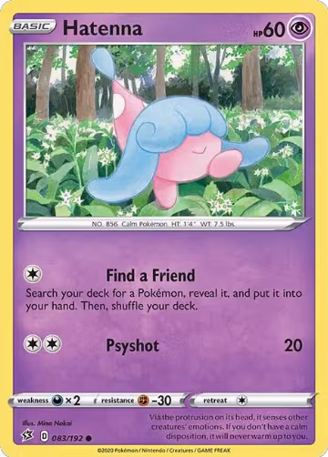 Hatenna (083/192), Rebel Clash — Pokémon card price