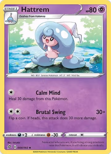 Hattrem (084/192), Rebel Clash — Pokémon card price