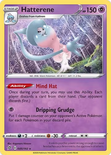 Hatterene (085/192), Rebel Clash — Pokémon card price