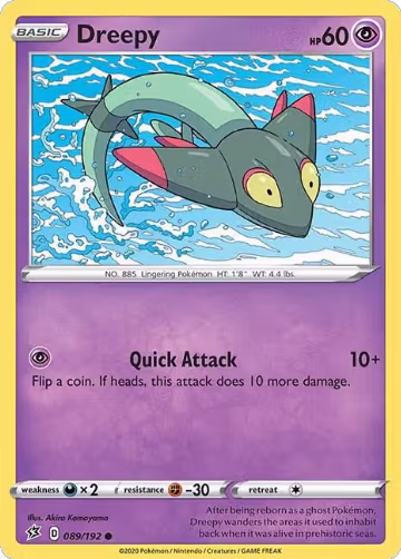Dreepy (089/192), Rebel Clash — Pokémon card price