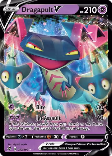 Dragapult V (092/192), Rebel Clash — Pokémon card price