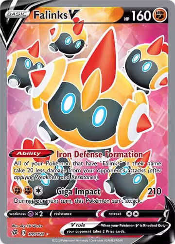 Falinks V (Full Art) (185/192), Rebel Clash — Pokémon card price