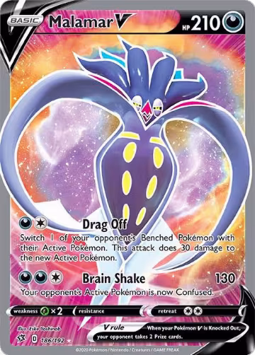Malamar V (Full Art) (186/192), Rebel Clash — Pokémon card price