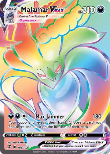 Malamar VMAX (Secret) (198/192), Rebel Clash — Pokémon card price
