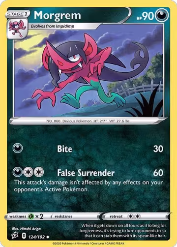 Morgrem (124/192), Rebel Clash — Pokémon card price