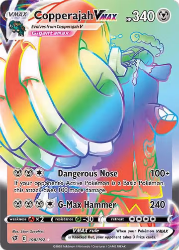 Copperajah VMAX (Secret) (199/192), Rebel Clash — Pokémon card price
