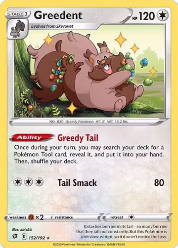 Greedent (152/192), Rebel Clash — Pokémon card price