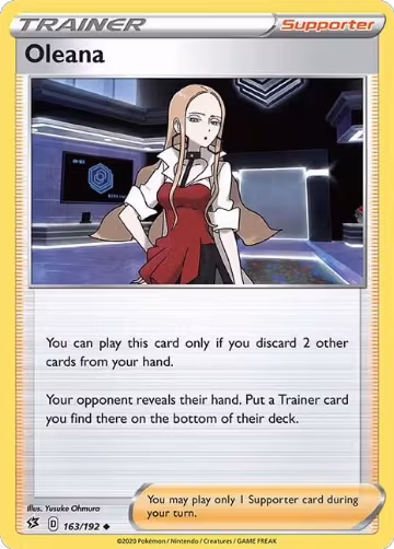 Oleana (163/192), Rebel Clash — Pokémon card price