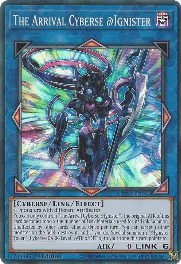 The Arrival Cyberse @Ignister (ETCO-EN050), Eternity Code — Yu-Gi-Oh! card price