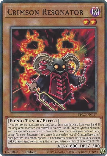 Crimson Resonator (ETCO-EN017), Eternity Code — Yu-Gi-Oh! card price