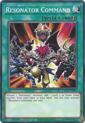Resonator Command (ETCO-EN062), Eternity Code — Yu-Gi-Oh! card price
