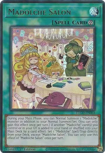 Madolche Salon (ETCO-EN064), Eternity Code — Yu-Gi-Oh! card price