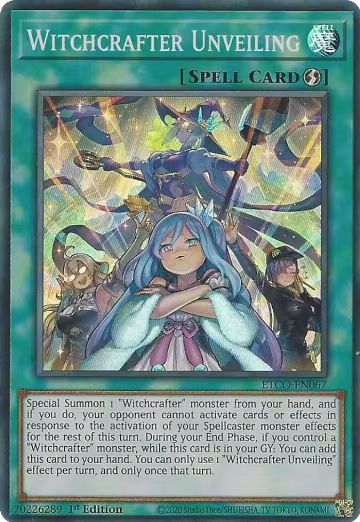 Witchcrafter Unveiling (ETCO-EN067), Eternity Code — Yu-Gi-Oh! card price