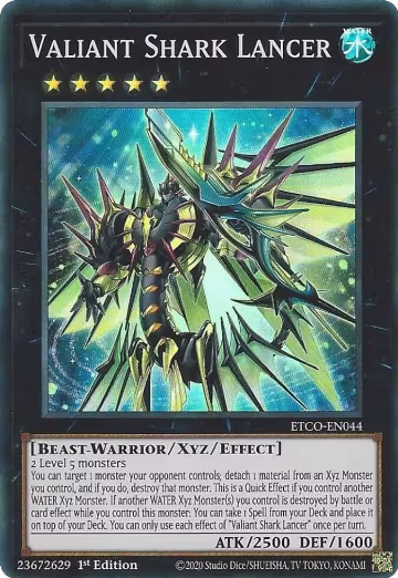 Valiant Shark Lancer (ETCO-EN044), Eternity Code — Yu-Gi-Oh! card price