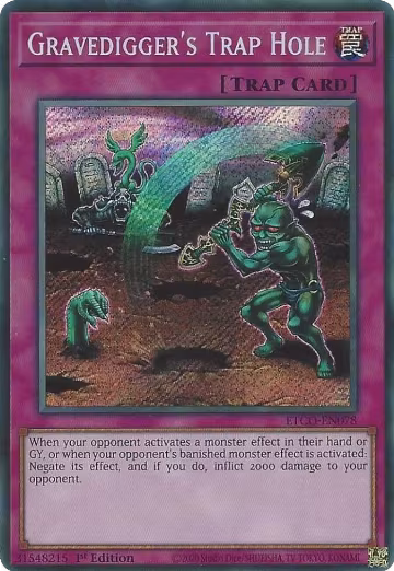 Gravedigger's Trap Hole (ETCO-EN078), Eternity Code — Yu-Gi-Oh! card price
