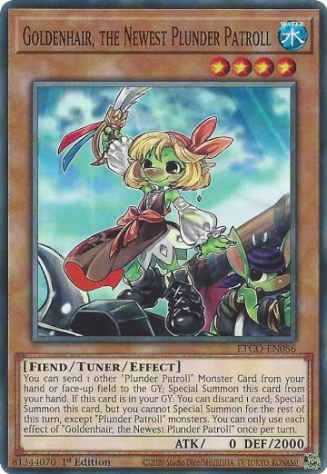 Goldenhair, the Newest Plunder Patroll (ETCO-EN086), Eternity Code — Yu-Gi-Oh! card price
