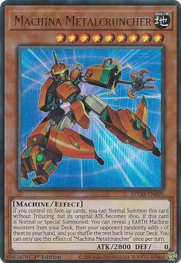 Machina Metalcruncher (ETCO-EN098), Eternity Code — Yu-Gi-Oh! card price