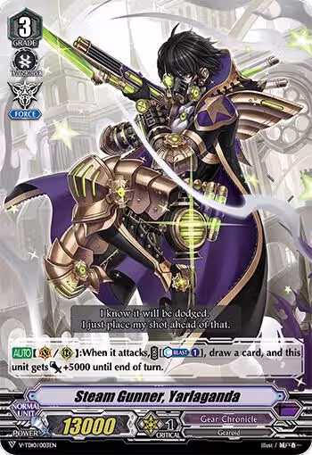 Steam Gunner, Yarlaganda (RRR Foil) (V-TD10/003EN), V-TD10: Chronojet — Vanguard card price