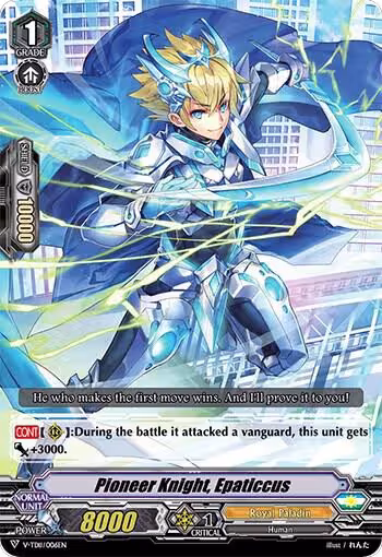 Pioneer Knight, Epaticcus (RRR Foil) (V-TD11/006EN), V-TD11: Altmile — Vanguard card price