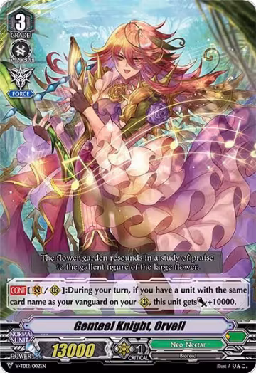 Genteel Knight, Orvell (V-TD12/002EN), V-TD12: Ahsha — Vanguard card price