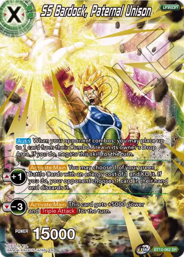 SS Bardock, Paternal Unison (BT10-062), Rise of the Unison Warrior — DB Super card price