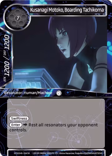 Kusanagi Motoko, Boarding Tachikoma (GITS2045-034), Ghost in the Shell SAC_2045 — Force of Will card price