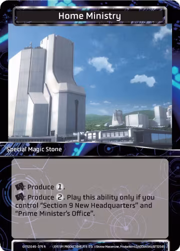 Home Ministry (GITS2045-075), Ghost in the Shell SAC_2045 — Force of Will card price