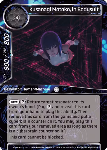Kusanagi Motoko, in Bodysuit (GITS2045SD-006) — card price