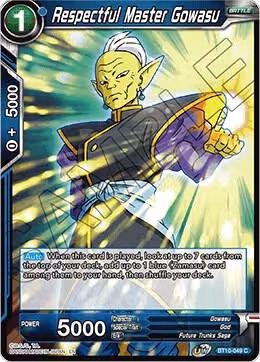 Respectful Master Gowasu (BT10-049), Rise of the Unison Warrior — DB Super card price