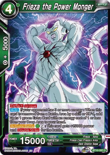 Frieza the Power Monger (BT10-087), Rise of the Unison Warrior — DB Super card price