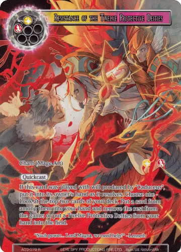Resistance of the Twelve Protective Deities (Full Art) (AO3-078), Alice Origin III — Force of Will card price