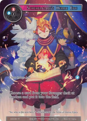 Scheherazade's Heroic Epic (Full Art) (AO3-081), Alice Origin III — Force of Will card price