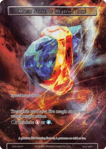 Magic Stone of Hearth's Core (Full Art) (AO3-092), Alice Origin III — Force of Will card price