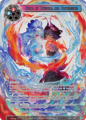 Spiral of Potential and Convergence (Full Art) (AO3-083), Alice Origin III — Force of Will card price