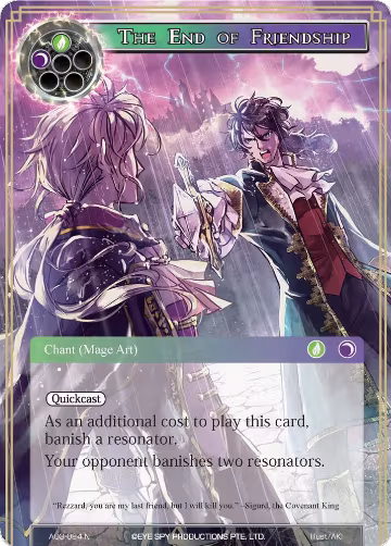 The End of Friendship (AO3-084), Alice Origin III — Force of Will card price