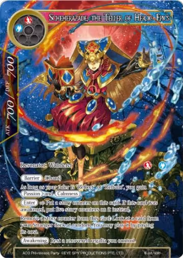 Scheherazade, the Teller of Heroic Epics (AO3 Pre-release Party), Promo Cards — Force of Will card price