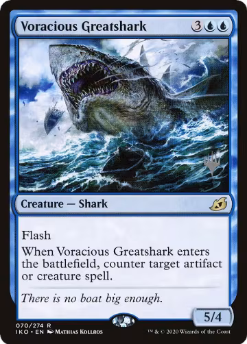 Voracious Greatshark (70), Promo Pack: Ikoria — Magic card price