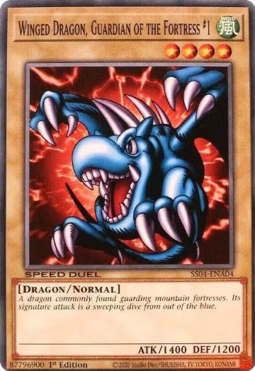 Winged Dragon, Guardian of the Fortress #1 (SS04-ENA04), Speed Duel Decks: Match of the Millennium — Yu-Gi-Oh! card price