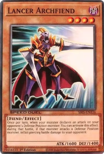 Lancer Archfiend (SS05-ENA16), Speed Duel Decks: Twisted Nightmares — Yu-Gi-Oh! card price