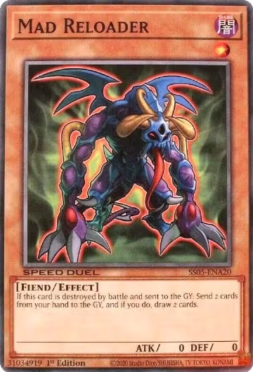 Mad Reloader (SS05-ENA20), Speed Duel Decks: Twisted Nightmares — Yu-Gi-Oh! card price