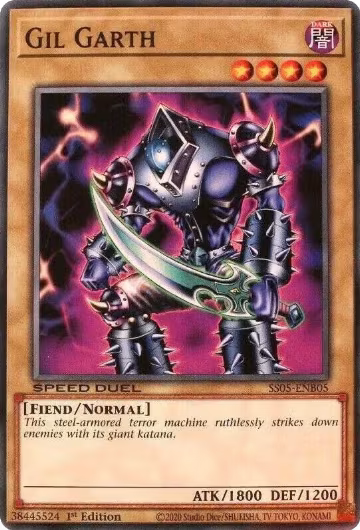 Gil Garth (SS05-ENB05), Speed Duel Decks: Twisted Nightmares — Yu-Gi-Oh! card price