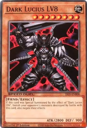 Dark Lucius LV8 (SS05-ENB08), Speed Duel Decks: Twisted Nightmares — Yu-Gi-Oh! card price