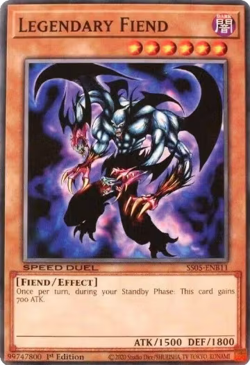 Legendary Fiend (SS05-ENB11), Speed Duel Decks: Twisted Nightmares — Yu-Gi-Oh! card price