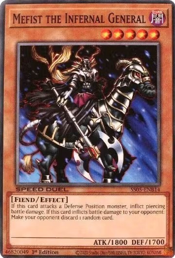 Mefist the Infernal General (SS05-ENB14), Speed Duel Decks: Twisted Nightmares — Yu-Gi-Oh! card price